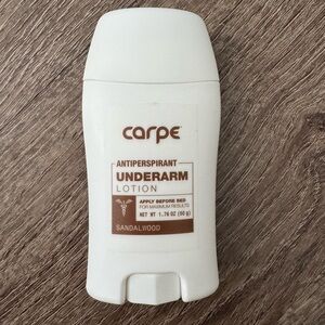 Carpe Sandalwood Antiperspirant Underarm Lotion - White